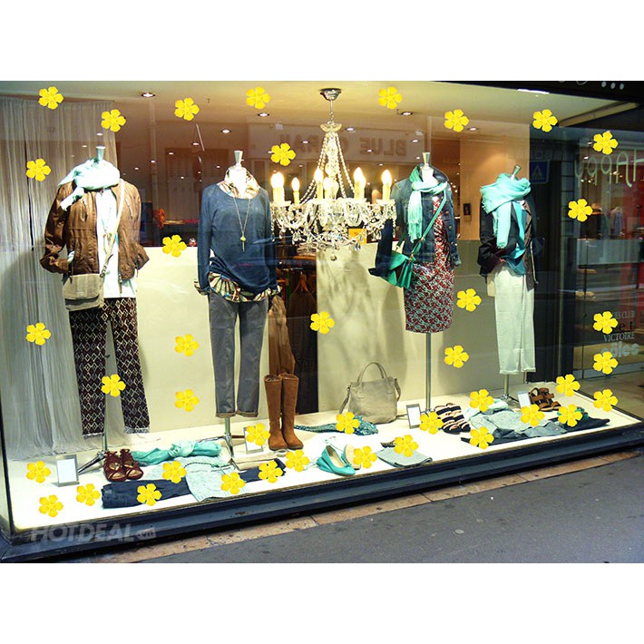 Set 10 hoa mai đào xốp trang trí ngày tết 2021 đủ kích thước