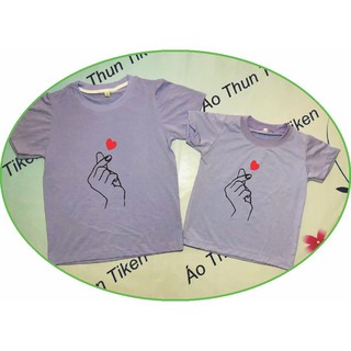 [HOT HOT]ÁO THUN NAM NỮ IN HÌNH THẢ TIM