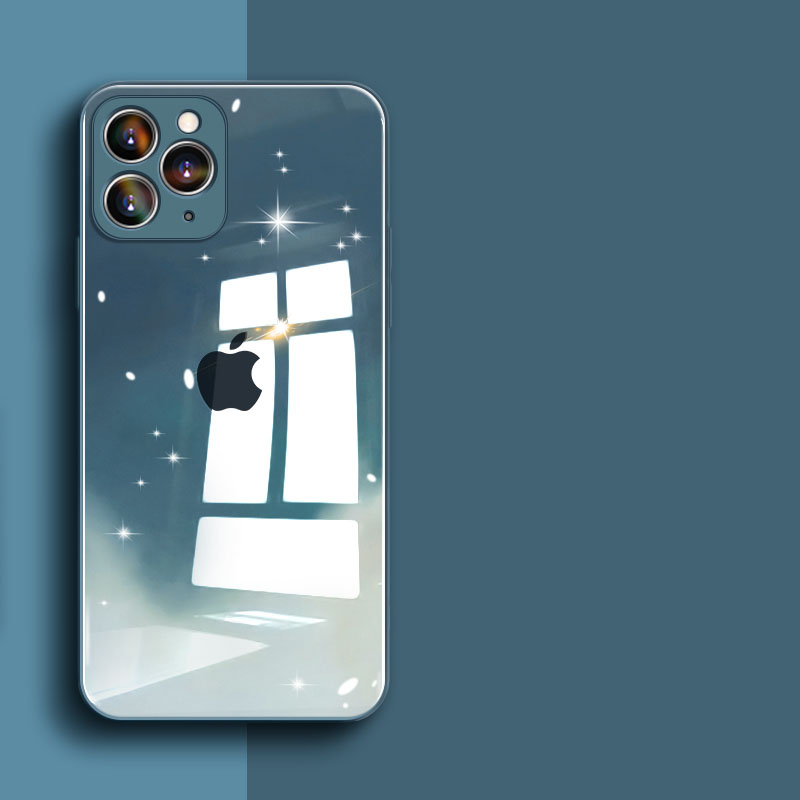 Ốp Lưng Kính Cường Lực Màu Gradient Cho Iphone 12 11 Pro Max X Xs Max Xr 8 7 Plus | BigBuy360 - bigbuy360.vn