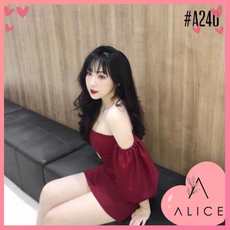🔥Quảng Châu cao cấp🔥 Đầm dự tiệc cúp ngực ôm body tay phồng siêu hot ladyxanh cổ v chiết eo tay phồng giấu bụng