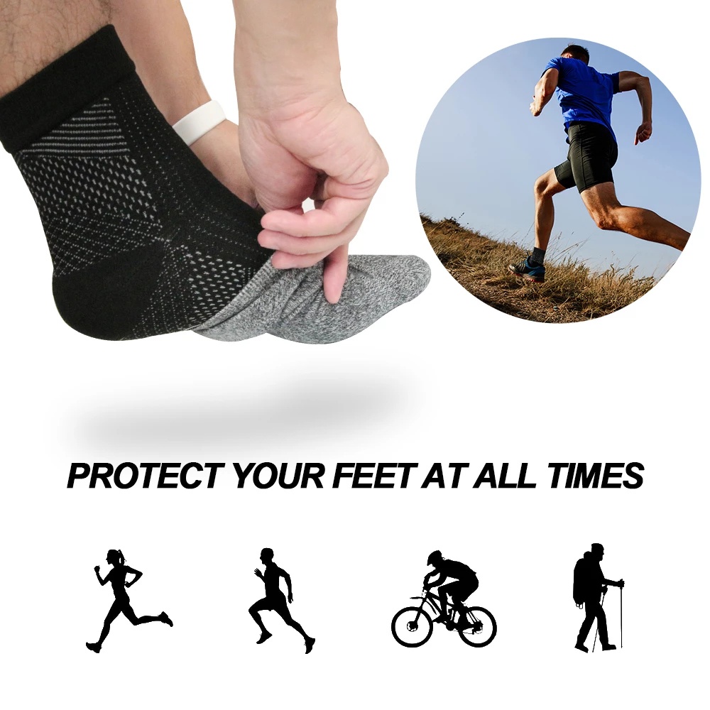 1 Đôi Vớ Thể Thao Đá Bóng / Bóng Đá Giảm Đau Tuần Hoàn Tuần Hoàn Tuần Hoàn Chân Unisex