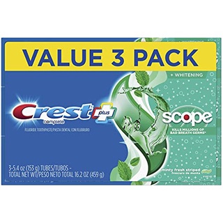 Set 3 kem đánh răng crest scope value 3 pack