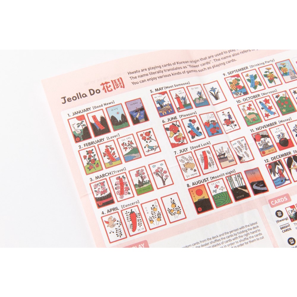 Bộ Bài Hoa Hanafuda ARTBOX Hàn Quốc Tỉnh Jeolla-do