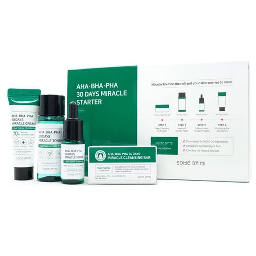 Bộ Sản Phẩm Some By Mi AHA-BHA-PHA 30 Days Miracle Starter 4 Sản Phẩm