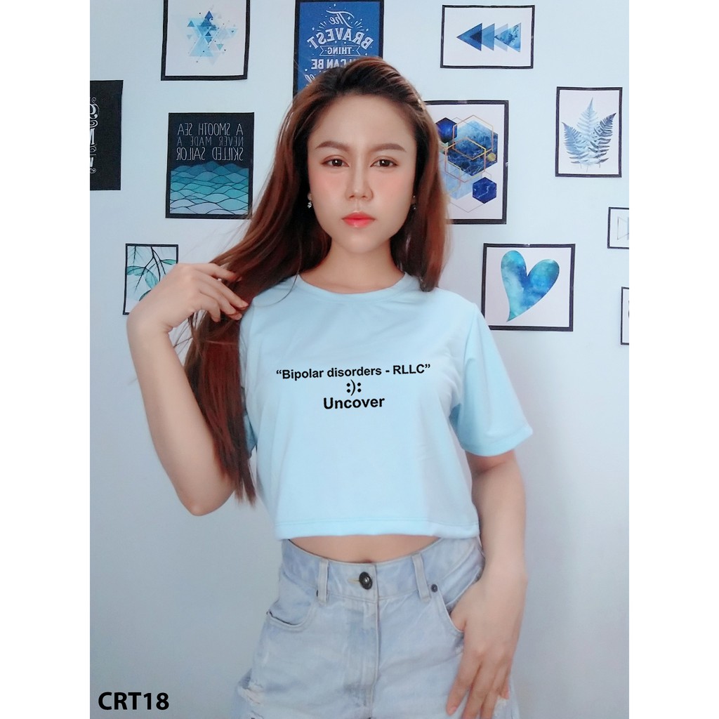 [FREE SHIP ĐƠN TỪ 50K] Áo croptop Uncover chữ ngực HARI0520 1