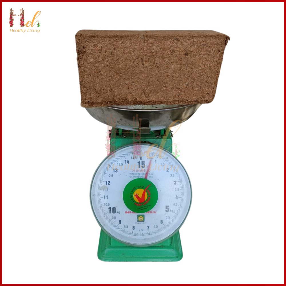 Đất Nén Hữu Cơ Dạng Viên Xơ Dừa Nén 650Gr Kích Thước 20x10x6 Tốt Cho Cây Trồng - Rau Củ - Cây Cảnh