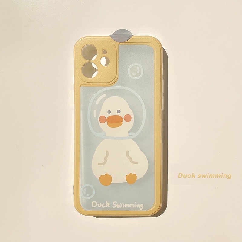 (SIÊU RẺ) Ốp iphone vịt duck swimming 6/6plus/6s/6splus/7/7plus/8/8plus/x/xr/xs/11/12/13/pro/max/plus/promax