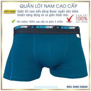 Quần lót nam Boxer cotton cao cấp quần sịp nam đùi có big size lớn