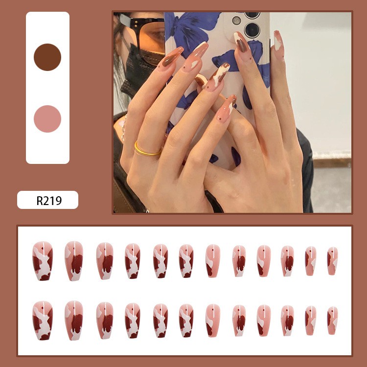 [Sshiny B &amp; s] Hộp 24 Móng Tay Giả/ Hộp Gel Có Sẵn Thời Trang, Thời Trang, Chống Thấm Nước, Nhiều Mẫu Khác Nhau Để Chọn Lựa