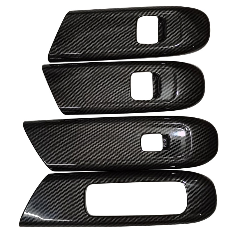 Miếng Dán Bảng Công Tắc Nâng Cửa Kính Xe Hơi Họa Tiết Sợi Carbon Cho Benz C-Class W206 2021 2022