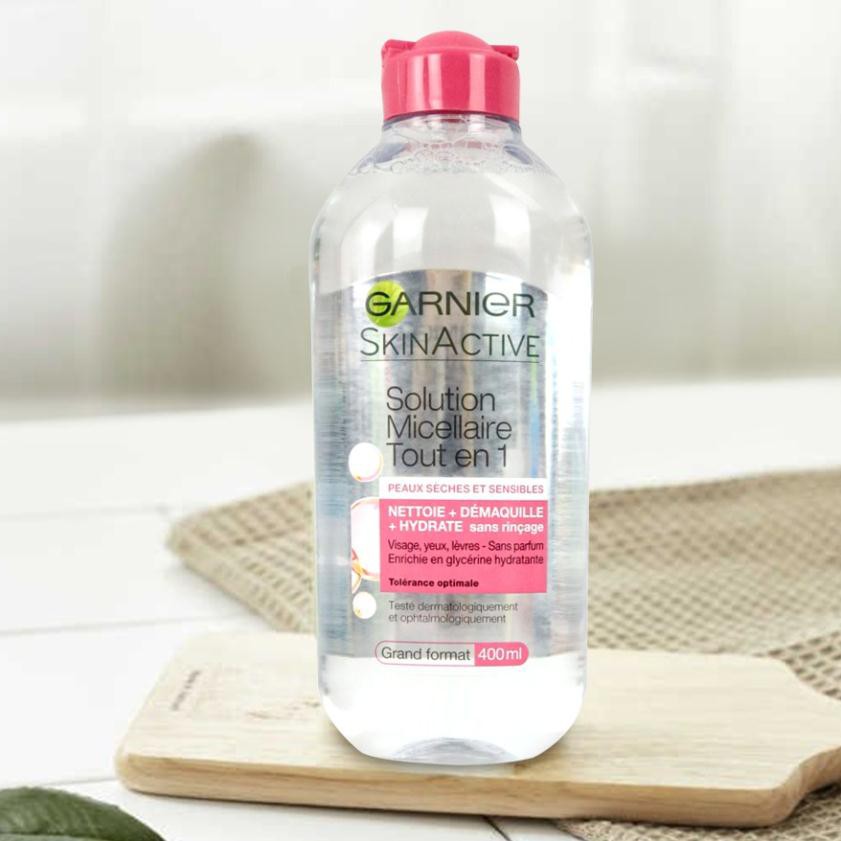 Garnier Skin Active Solution Micellaire Tout en 1 - Tẩy Trang Dành Cho Da Thường [Nhiều Loại Dung Tích]