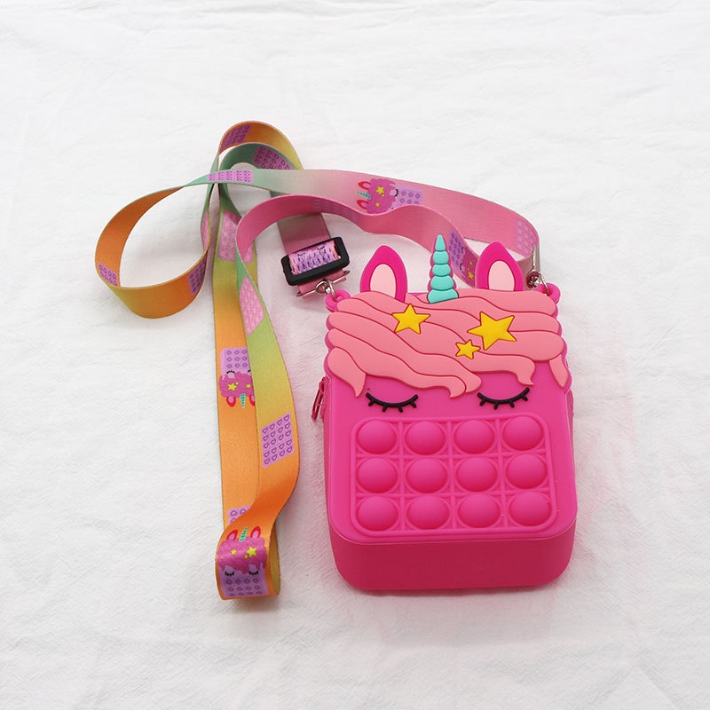 Túi sách đeo chéo Pop it ngựa pony cho bé