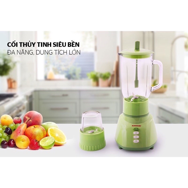 Máy xay sinh tố SUNHOUSE 1L-Công suất 350W-Máy xay đa năng -Tiện lợi-Bảo hành chính hãng tại mi_saigon_lt