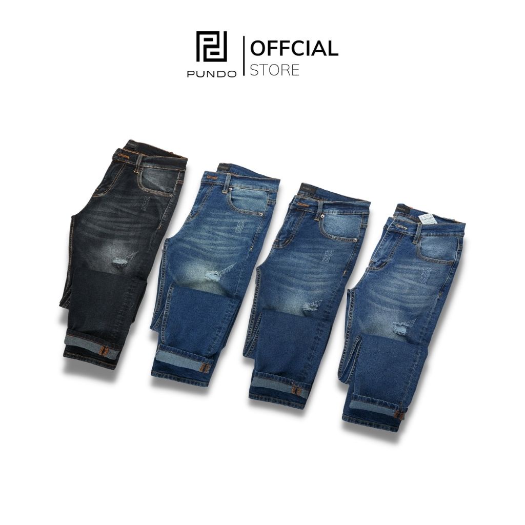 Quần jean nam dài 3 màu basic chất cotton jean cao cấp dễ phối PUNDO QJPD07