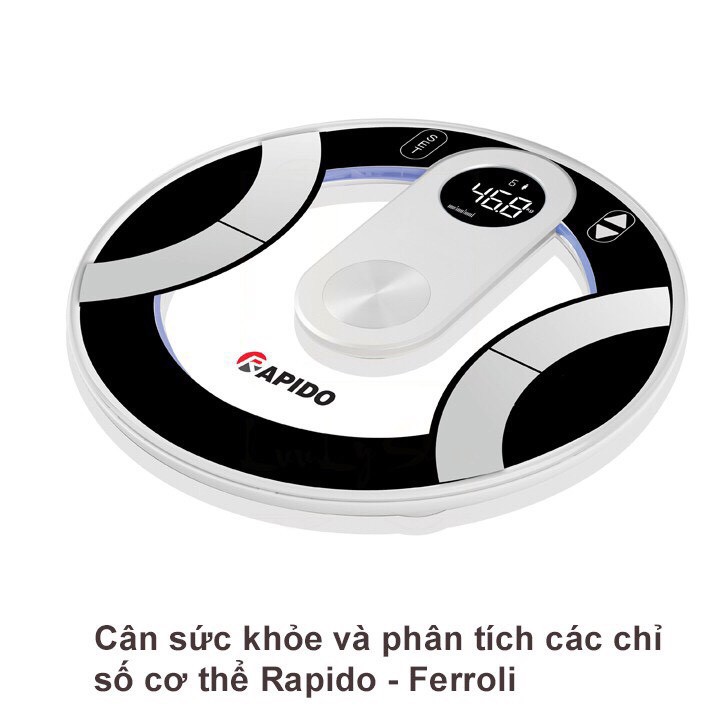 [HÀNG CHÍNH HÃNG] Cân sức khỏe và phân tích các chỉ số cơ thể Rapido RRF01-R (Bảo hành 1 năm)