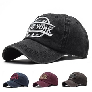 Vintage New York Embroidery Cotton Baseball Cap For Women Men Fashion Casual Outdoor Sunscreen Hat