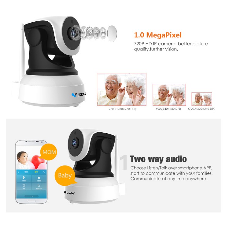 Camera wifi ip C7824 Vstarcam HD720 | BigBuy360 - bigbuy360.vn