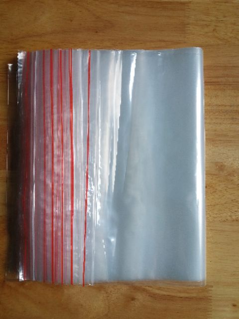 300g túi zip viền đỏ loại đẹp, đủ số từ số 00-12 (4x5-35x45 cm)