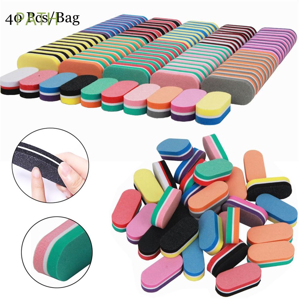 Bộ 40 Dũa Móng Mini Nhiều Màu Sắc Đa Dạng