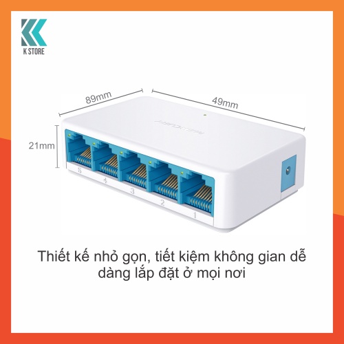 Bộ chi mạng Switch cổng LAN 1000Mbps/1Gbps Mercury - 5 cổng/ 8 cổng