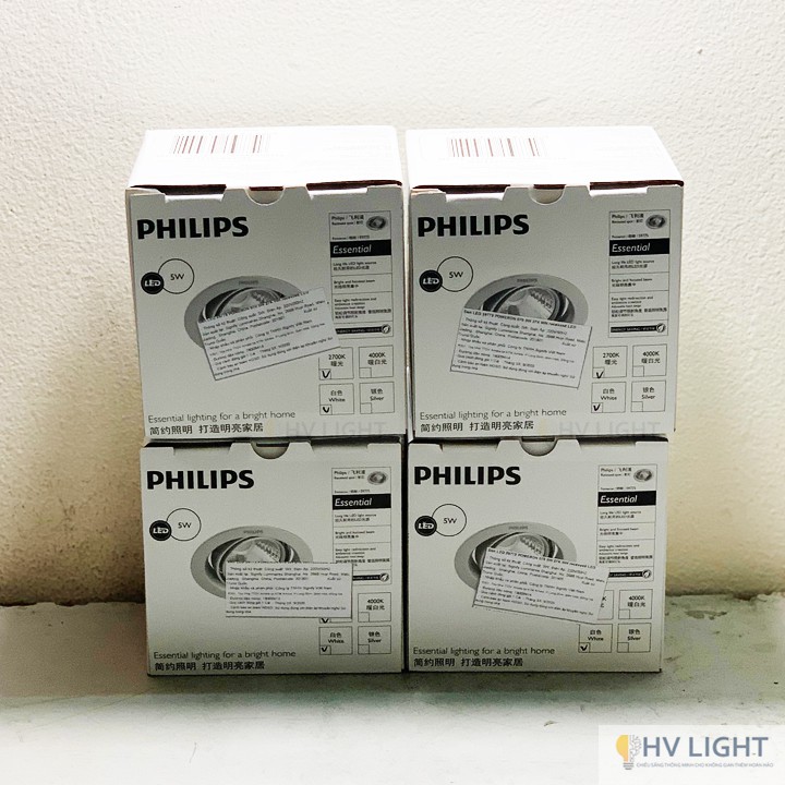 Đèn âm trần chiếu điểm PHILIPS LED Poremon 5977x - HÀNG CHÍNH HÃNG ( Thay đổi góc chiếu linh hoạt )