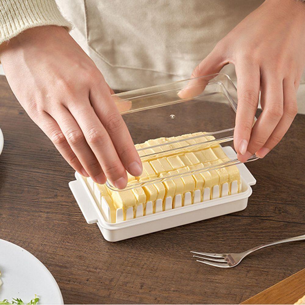 1 Đĩa Đựng Bơ Phô Mai / Phô Mai Kèm Nắp Đậy Tiện Dụng