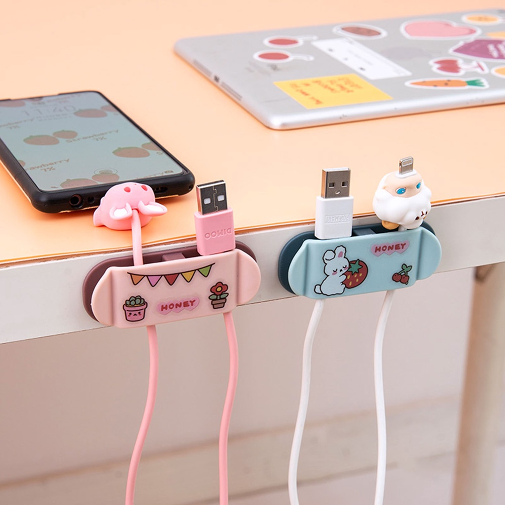 Giá Đỡ Sắp Xếp Gọn Gàng Dây Cáp Dữ Liệu Để Bàn Tiện Lợi