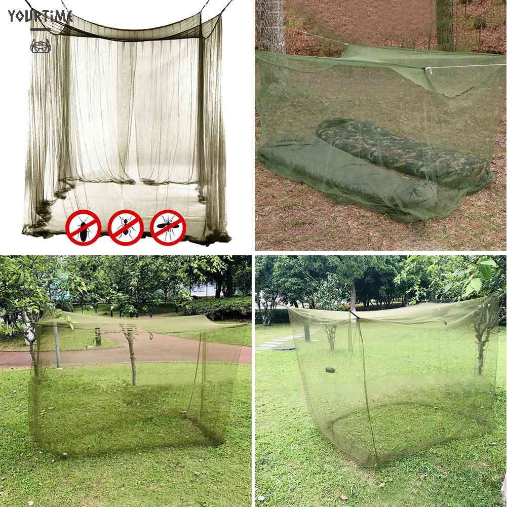 Mùng Lưới Chống Muỗi Có Thể Gấp Gọn Màu Xanh Quân Đội