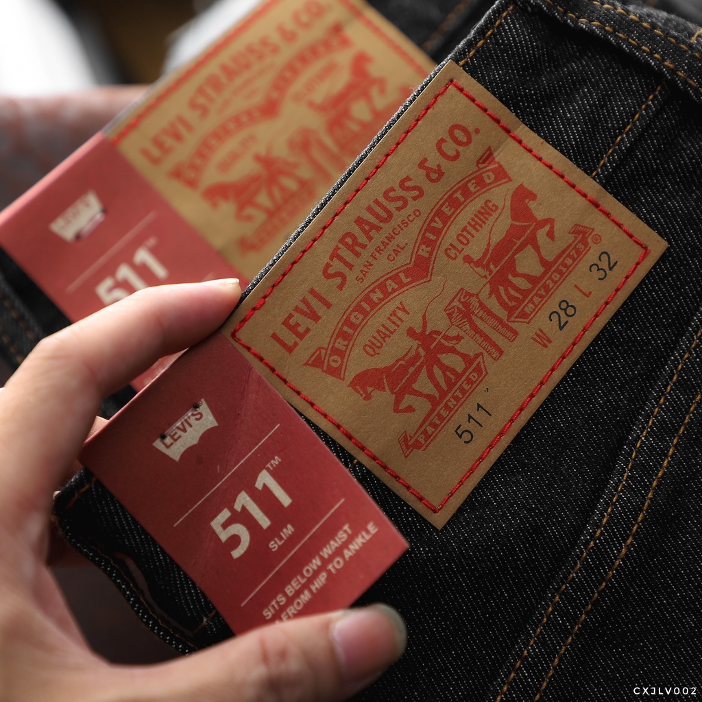 Quần jean dài nam VNXK Levi, chất jean chính phẩm, dày dặn, form slim fit LV002