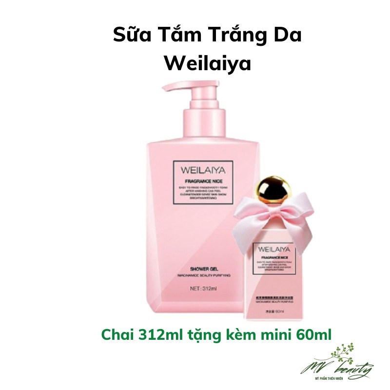 Sữa tắm trứng cá tầm dưỡng ẩm hương nước hoa Weilaiya 312ml - MY VANS BEAUTY