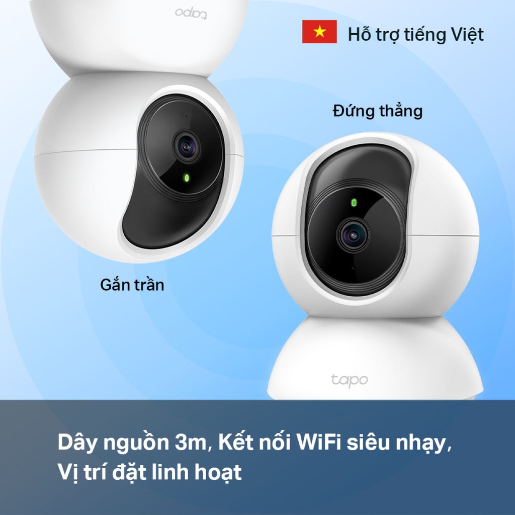 [Mã 11ELSALE hoàn 7% đơn 300K] Camera WiFi TP-Link Tapo C200 1080P (2MP) Điều Chỉnh Hướng xoay 360 độ - Hàng Chính Hãng | BigBuy360 - bigbuy360.vn