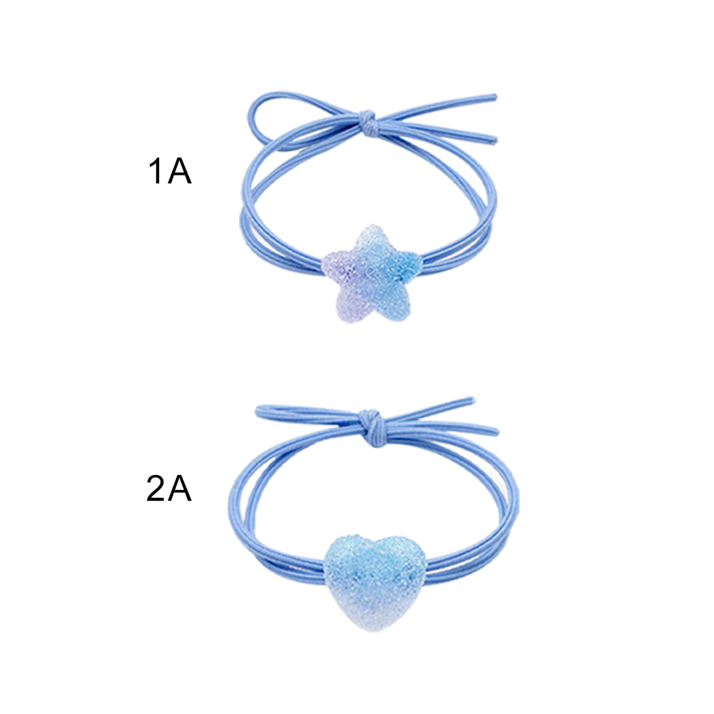 Dây Buộc Tóc Hình Ngôi Sao / Trái Tim Xinh Xắn Cho Nữ
