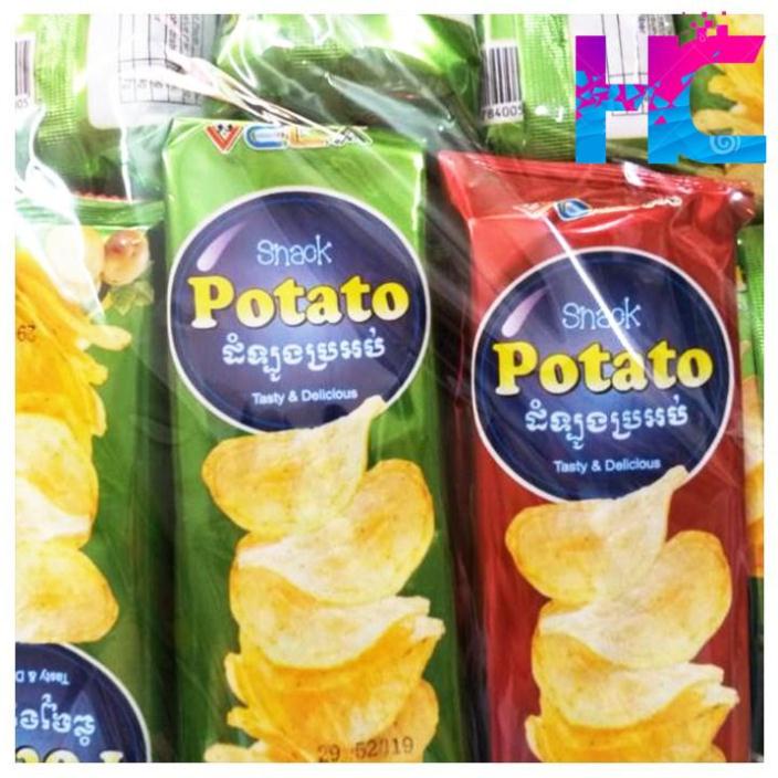 Khoai tây chiên Potato đóng túi ăn siêu ngon.