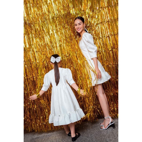 Đầm Nơ Trắng Bé Gái Jookyli MSP48G0562