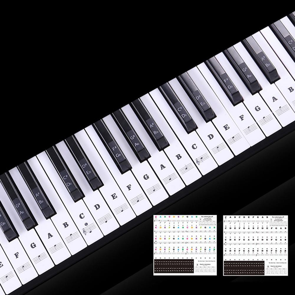 Miếng dán nhựa PVC trong suốt hình phím đàn piano điện tử jula 37 / 49 / 54 / 61 / 88