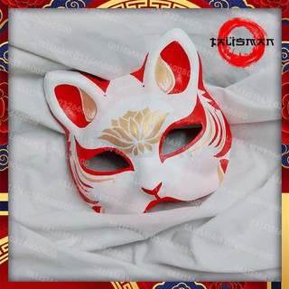 [100% vẽ tay thủ công]  Mặt nạ mèo vẽ_09 (Mask cat)- đạo cụ cosplay