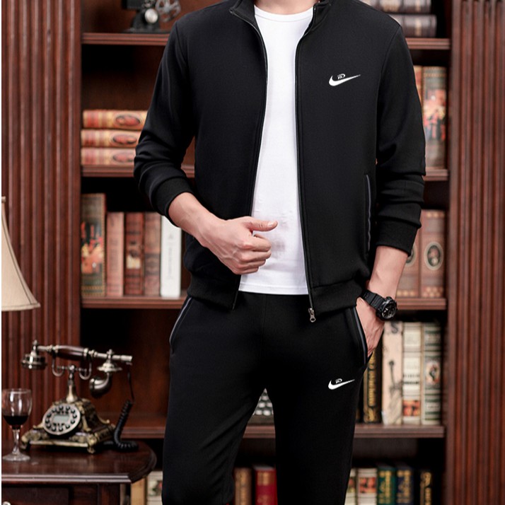 Bộ Đồ Thể Thao Áo Khoác Hoodie Phối Quần Dài Thiết Kế Cá Tính Cho Nam | BigBuy360 - bigbuy360.vn
