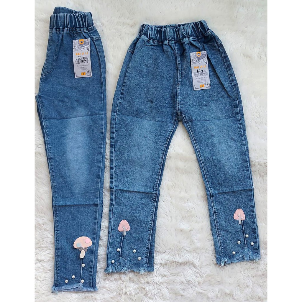 Quần Jeans Nhập Khẩu Cao Cấp Cho Bé Gái 5-12 Tuổi