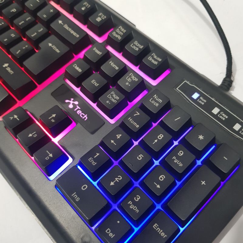 Bàn phím giả cơ Langtu K002 cũ _9 chế độ LED_ Cổng USB dùng cho pc,laptop dùng tốt không liệt