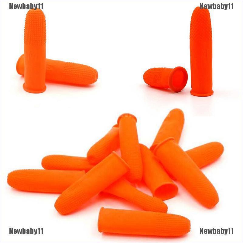 Set 100 Găng Tay Cao Su Tự Nhiên Dày Dặn Bảo Vệ Ngón Tay