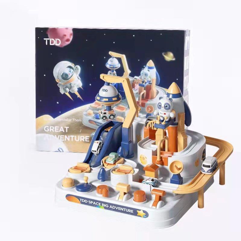 Đồ chơi ô tô đĩa bay trạm vũ trụ không gian, đồ chơi điều khiển bằng tay cho bé