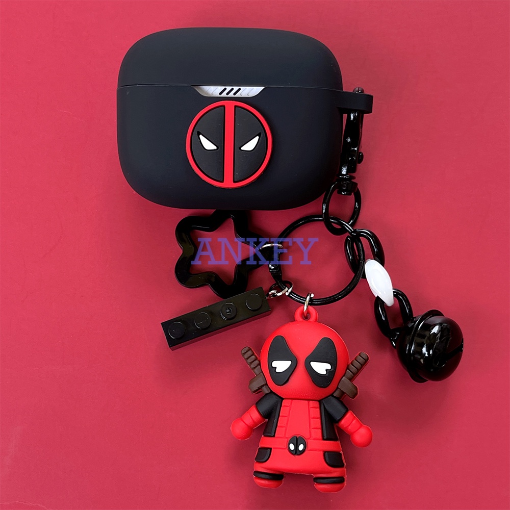 JBL TUNE 215 / Wave 200 / T280 X / Live 300 / T130NC T230NC TWS Case Hộp Đựng Tai Nghe Nhét Tai Silicon Chống Rơi In Hoạt Hình Deadpool