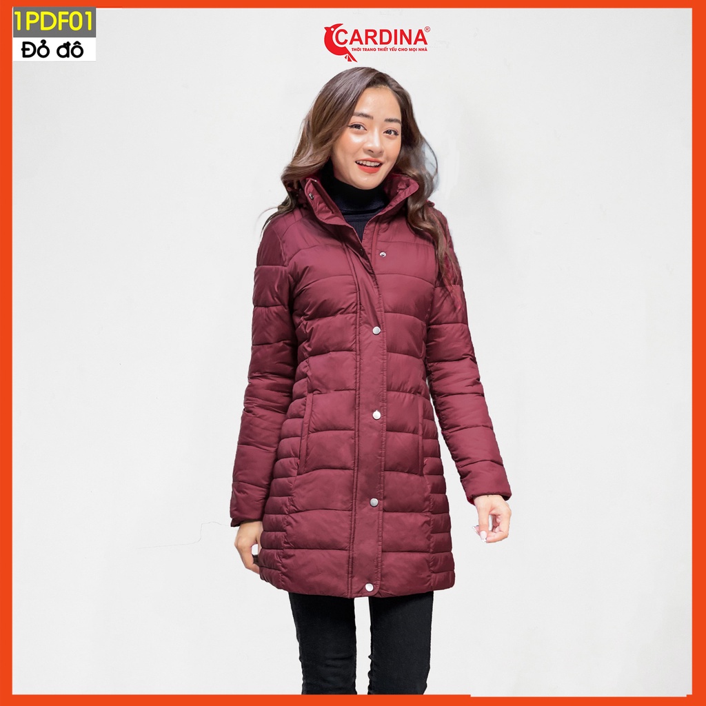 Áo phao nữ CARDINA cao cấp dáng dài siêu nhẹ siêu ấm cho mùa đông không lạnh 1PDF. | BigBuy360 - bigbuy360.vn