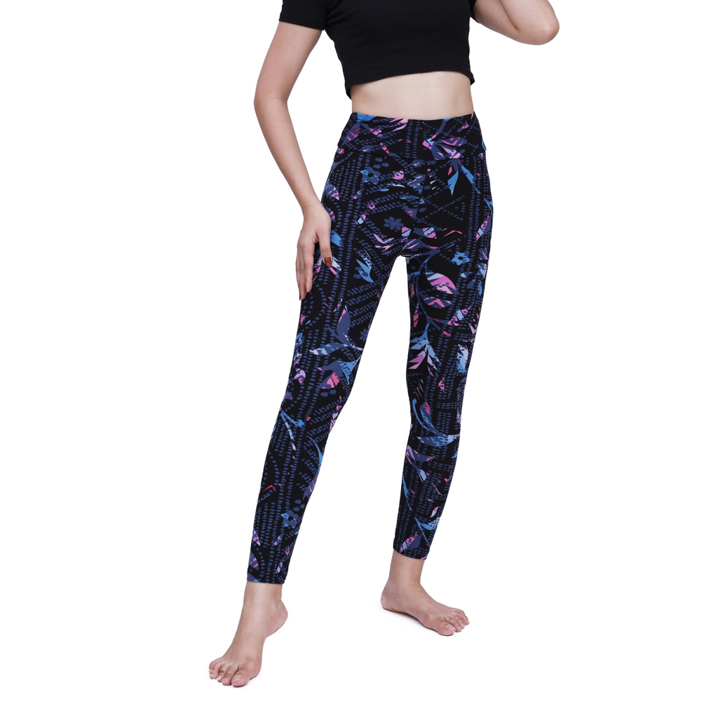 Quần Legging BIG SIZE cho người BÉO từ 70kg-85kg [HÀNG XUẤT DƯ, SIÊU CO GIÃN] -Gym, Yoga Nữ, Họa Tiết 829 - Cạp Cao