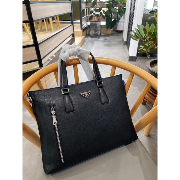 Cặp nam Prada- da bê cao cấp chuẩn Au nhập khẩu new fullbox