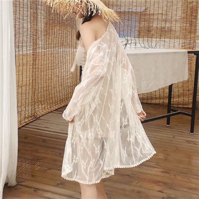 Khoác bikini ren dài siêu đẹp hàng Quảng châu cao cấp | BigBuy360 - bigbuy360.vn