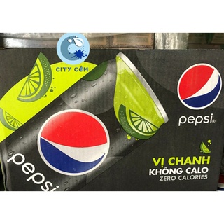 Nước ngọt pepsi không calo vị chanh lon 330ml