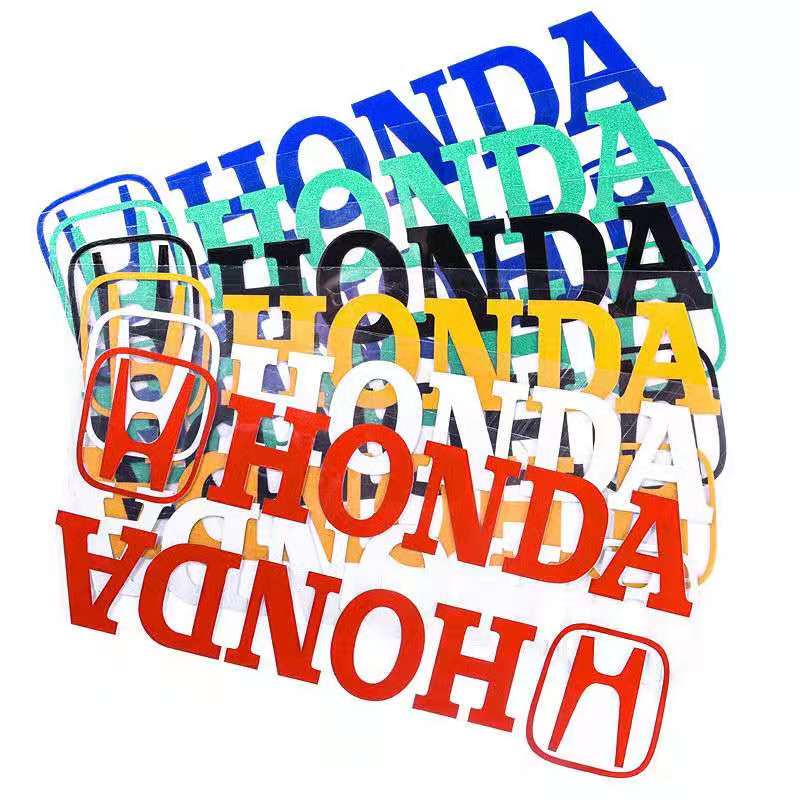 Miếng Dán Phản Quang Nhiều Màu Sắc In logo honda Trang Trí Xe Máy