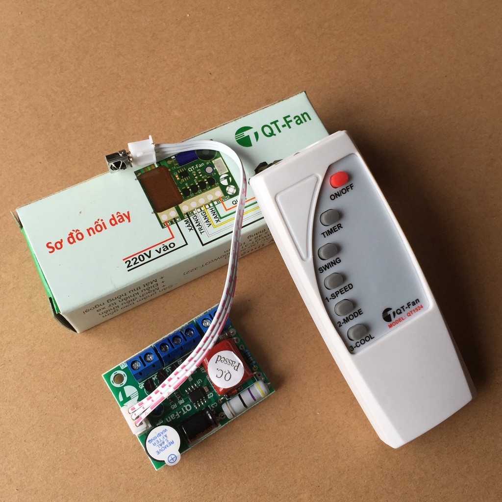 Mạch điều khiển từ xa và remote - Biến quạt thường thành quạt điều khiển (VN).