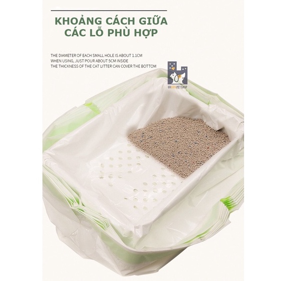TÚI ĐỰNG PHÂN MÈO KHÔNG CẦN DÙNG XẺNG - 7 TÚI/BỊCH